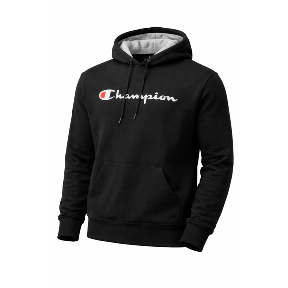 Champion Other - Champion Men's Black Hoodie Large Print Logo Size Small EUC